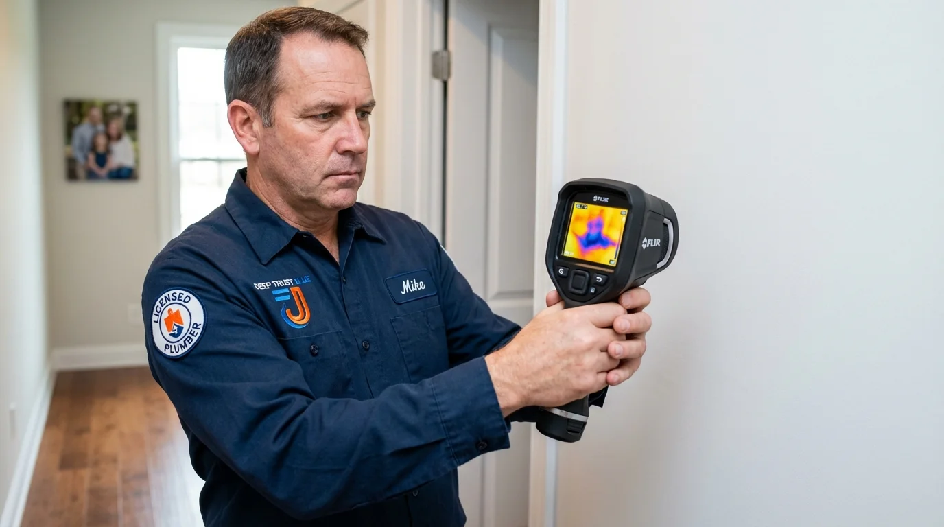 Thermal imaging leak detection by Johns Plumbing LLC in Tomah